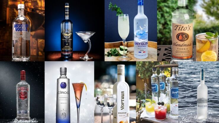 Popular Brands of Vodka